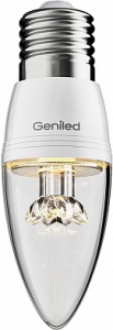 Лампа Geniled С37 8W E27 4200K линза 01205