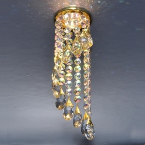 Светильник точечный Florencia 51 5 04 золото/тонированный хрусталь