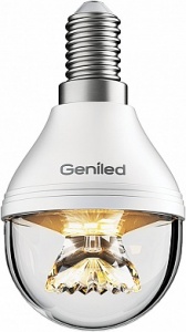 Лампа Geniled G45 8W E14 2700K линза 01226