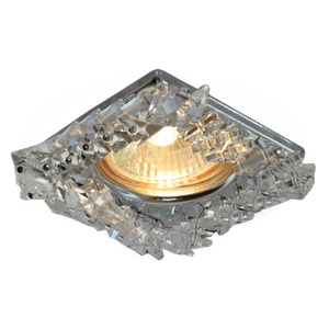 Светильник 248916 MR16 хром прозрачный Sq (89161)