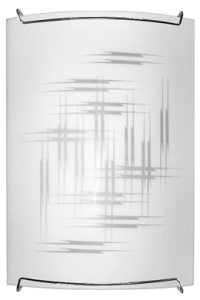 Светильник Дюна Элегант 290х210 белый/глянец/хром 1х60W E27 НББ 20-60 М21