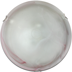 Светильник Дюна 1701 Блик-гладкий d300 розовый/хром 2х60W E27