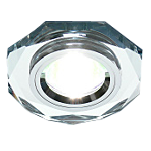 Светильник ES 8020/2 MR16 зеркальный серебро SL/SL