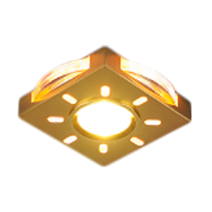 Светильник ES 1051 MR16 золото/белая подсветка GD/WH/Led